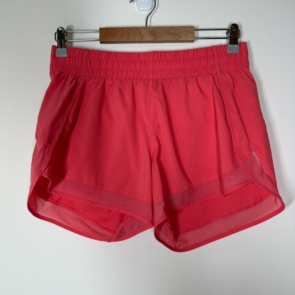 Athleta Mesh‎ Racer Run Mid-Rise Shorts 4” Small - Picture 2 of 9